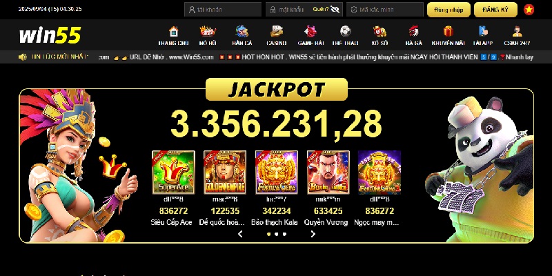 Nổ hũ WIN55 3 Đơn giản khi tham gia nổ hũ tại nhà cái